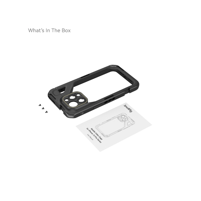 SmallRig 4391 Mobile Video Cage for iPhone 15 Pro Max