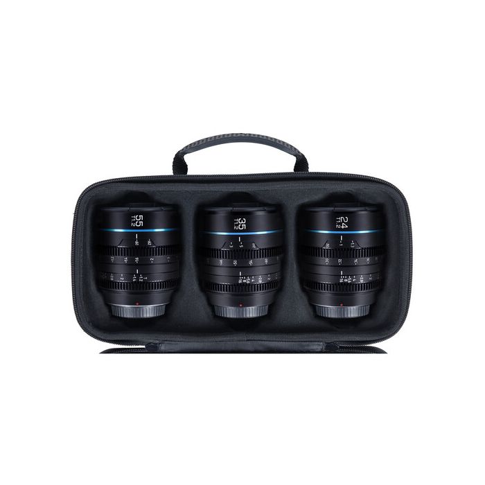 Sirui Nightwalker Bundle 24/35/55mm T1.2 S35 Manual Focus Cine