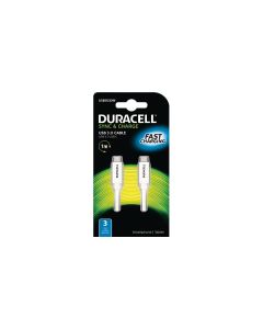 Duracell USB5030W Type C to Type C Sync & Charge Cable 1M