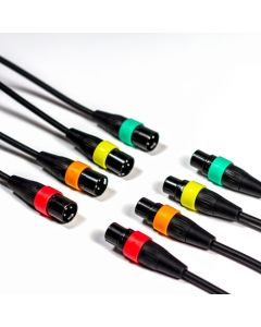 Zoom XLR-4C/CP  Four 8? XLR Cables With Color ID Rings