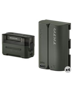 Tilta LP-E6P Charging Station Battery Kit (4 Batteries) - Green