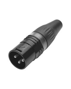 HICON XLR cable plug 3-pin BASIC HI-X3CM-BLK