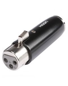 HICON Adapter Mini XLR male 3-pol/XLR 3-pole female straight