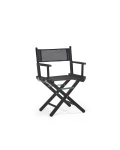 CONECARTS Low Beech Director's Chair Black - Plastic Coated Seat and Back