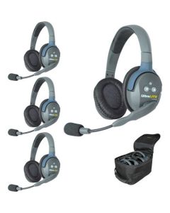 Eartec UltraLITE UL4D HD Kit - 4x Double Ear Headphones