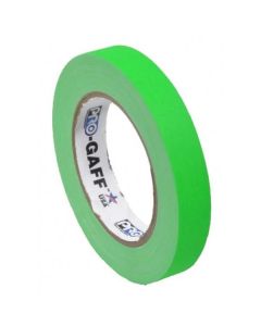 ProTapes Pro Gaff 19mm x 22.8m Cloth Tape Fluorescent Green