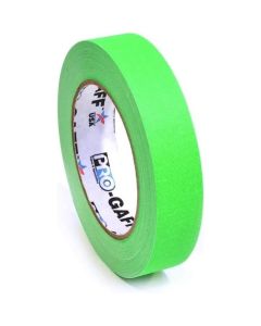 ProTapes Pro Gaff 24mm x 22.8m Cloth Tape Fluorescent Green