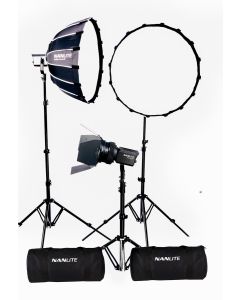 Nanlite Forza 60B LED tripple kit (w/ case, light stand, fresnel and softbox)