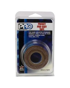 ProTapes Pro Gaff 24mm x 5.4m Pro Pocket Brown