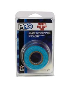 ProTapes Pro Gaff 24mm x 5.4m Pro Pocket Fluorescent Blue