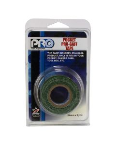 ProTapes Pro Gaff 24mm x 5.4m Pro Pocket Green