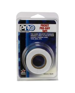ProTapes Pro Gaff 24mm x 5.4m Pro Pocket White