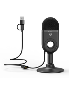 simorr Wave U1 USB Condenser Microphone 3491 (Black)