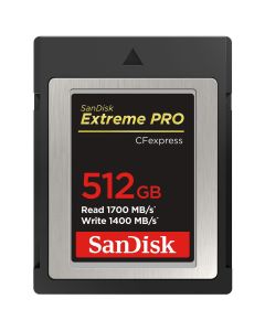 Sandisk CFexpress 512GB Extreme Pro 1700MB/s R, 1400MB/s W