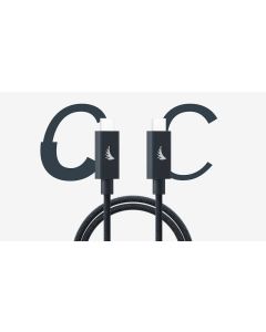 Angelbird USB-C 4.0 Solid Flexâ„˘ Cable Blue Gray 32 cm / 1 ft